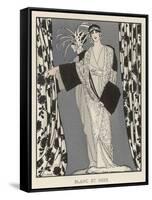 Redfern Dress and Coat in Black and White for the Theatre-J. Gose-Framed Stretched Canvas