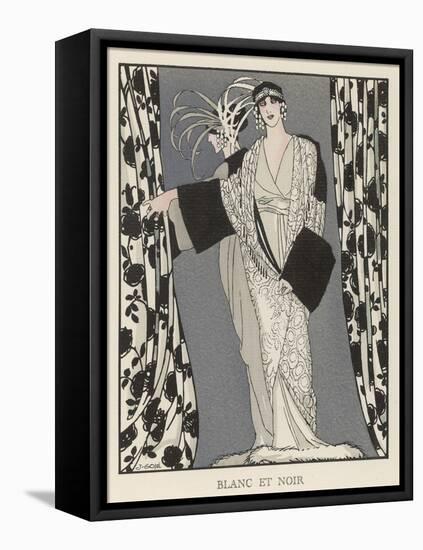 Redfern Dress and Coat in Black and White for the Theatre-J. Gose-Framed Stretched Canvas