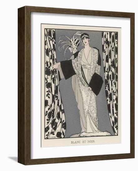 Redfern Dress and Coat in Black and White for the Theatre-J. Gose-Framed Art Print