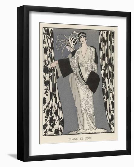 Redfern Dress and Coat in Black and White for the Theatre-J. Gose-Framed Art Print