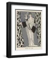 Redfern Dress and Coat in Black and White for the Theatre-J. Gose-Framed Art Print