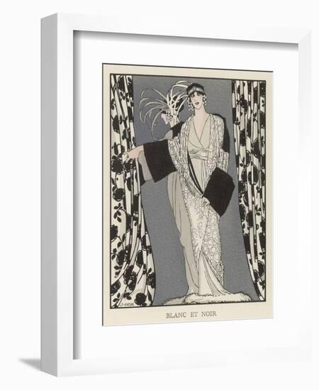 Redfern Dress and Coat in Black and White for the Theatre-J. Gose-Framed Art Print