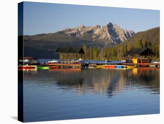 Redfish Lake Lodge, Redfish Lake, Sawtooth National Recreation Area, Idaho, USA-Jamie & Judy Wild-Stretched Canvas