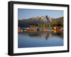 Redfish Lake Lodge, Redfish Lake, Sawtooth National Recreation Area, Idaho, USA-Jamie & Judy Wild-Framed Premium Photographic Print