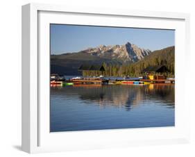 Redfish Lake Lodge, Redfish Lake, Sawtooth National Recreation Area, Idaho, USA-Jamie & Judy Wild-Framed Premium Photographic Print