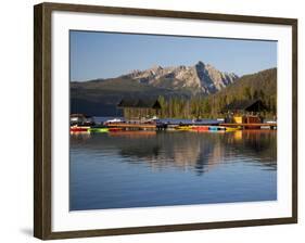 Redfish Lake Lodge, Redfish Lake, Sawtooth National Recreation Area, Idaho, USA-Jamie & Judy Wild-Framed Photographic Print