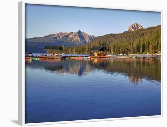 Redfish Lake Lodge, Redfish Lake, Sawtooth National Recreation Area, Idaho, USA-Jamie & Judy Wild-Framed Photographic Print