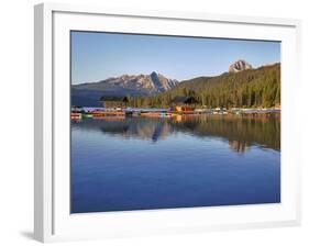 Redfish Lake Lodge, Redfish Lake, Sawtooth National Recreation Area, Idaho, USA-Jamie & Judy Wild-Framed Photographic Print