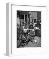 Redgrave in Studio-JP Mayall-Framed Art Print