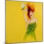 Redhead in Green Dress with Dragonfly, 2016-Susan Adams-Mounted Giclee Print