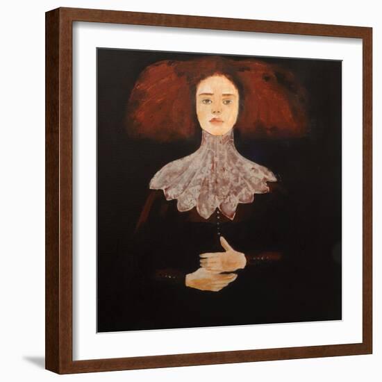 Redhead in Lace, 2016-Susan Adams-Framed Giclee Print