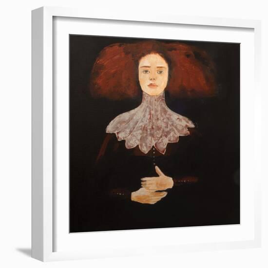 Redhead in Lace, 2016-Susan Adams-Framed Giclee Print