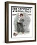 "Redhead Loves Hatti" Saturday Evening Post Cover, September 16,1916-Norman Rockwell-Framed Giclee Print