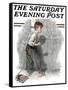 "Redhead Loves Hatti" Saturday Evening Post Cover, September 16,1916-Norman Rockwell-Framed Stretched Canvas