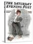 "Redhead Loves Hatti" Saturday Evening Post Cover, September 16,1916-Norman Rockwell-Stretched Canvas