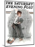 "Redhead Loves Hatti" Saturday Evening Post Cover, September 16,1916-Norman Rockwell-Mounted Giclee Print