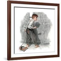 "Redhead Loves Hatti", September 16,1916-Norman Rockwell-Framed Giclee Print