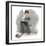 "Redhead Loves Hatti", September 16,1916-Norman Rockwell-Framed Giclee Print