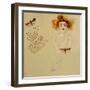 Redhead with Bogon Moth and Recipe, 2016-Susan Adams-Framed Giclee Print