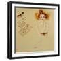 Redhead with Bogon Moth and Recipe, 2016-Susan Adams-Framed Giclee Print