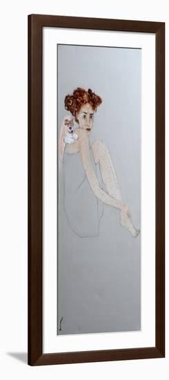 Redhead with Dingo, 2016-Susan Adams-Framed Giclee Print