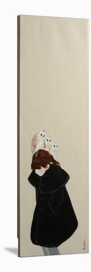 redhead with Owls, 2016-Susan Adams-Stretched Canvas