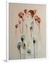 Redhead with Poppies, 2016-Susan Adams-Framed Giclee Print