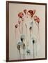 Redhead with Poppies, 2016-Susan Adams-Framed Giclee Print