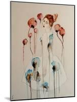 Redhead with Poppies, 2016-Susan Adams-Mounted Giclee Print