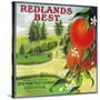 Redlands Best Orange Label - Redlands, CA-Lantern Press-Stretched Canvas