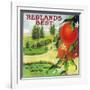 Redlands Best Orange Label - Redlands, CA-Lantern Press-Framed Art Print