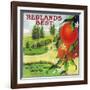 Redlands Best Orange Label - Redlands, CA-Lantern Press-Framed Art Print