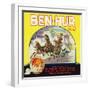 Redlands, California, Ben-Hur Brand Citrus Label-Lantern Press-Framed Art Print