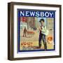 Redlands, California, Newsboy Brand Citrus Label-Lantern Press-Framed Art Print