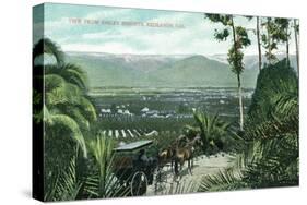 Redlands, California - View from Smiley Heights-Lantern Press-Stretched Canvas