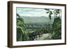 Redlands, California - View from Smiley Heights-Lantern Press-Framed Art Print