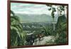 Redlands, California - View from Smiley Heights-Lantern Press-Framed Art Print