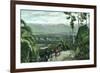 Redlands, California - View from Smiley Heights-Lantern Press-Framed Premium Giclee Print