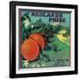 Redlands Pride Orange Label - Redlands, CA-Lantern Press-Framed Art Print