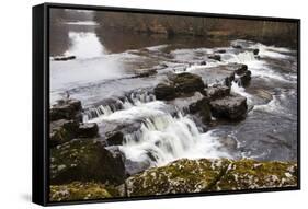 Redmire Force on the River Ure-Mark Sunderland-Framed Stretched Canvas