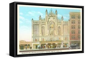 Redmon's Majestic Theatre, East St. Louis, Illinois-null-Framed Stretched Canvas