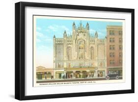 Redmon's Majestic Theatre, East St. Louis, Illinois-null-Framed Art Print