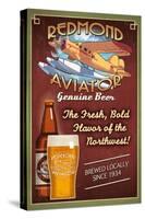Redmond, Washington - Aviator Beer-Lantern Press-Stretched Canvas