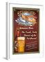 Redmond, Washington - Aviator Beer-Lantern Press-Framed Art Print