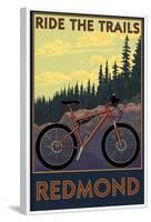 Redmond, Washington - Ride the Trails-Lantern Press-Framed Art Print