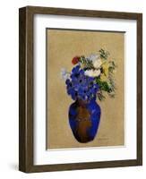 Redon: Vase Of Flowers-Odilon Redon-Framed Giclee Print