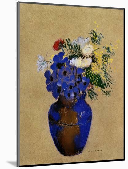 Redon: Vase Of Flowers-Odilon Redon-Mounted Giclee Print