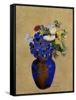 Redon: Vase Of Flowers-Odilon Redon-Framed Stretched Canvas