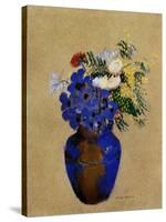 Redon: Vase Of Flowers-Odilon Redon-Stretched Canvas