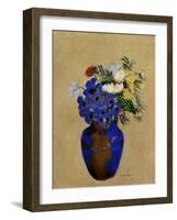 Redon: Vase Of Flowers-Odilon Redon-Framed Giclee Print